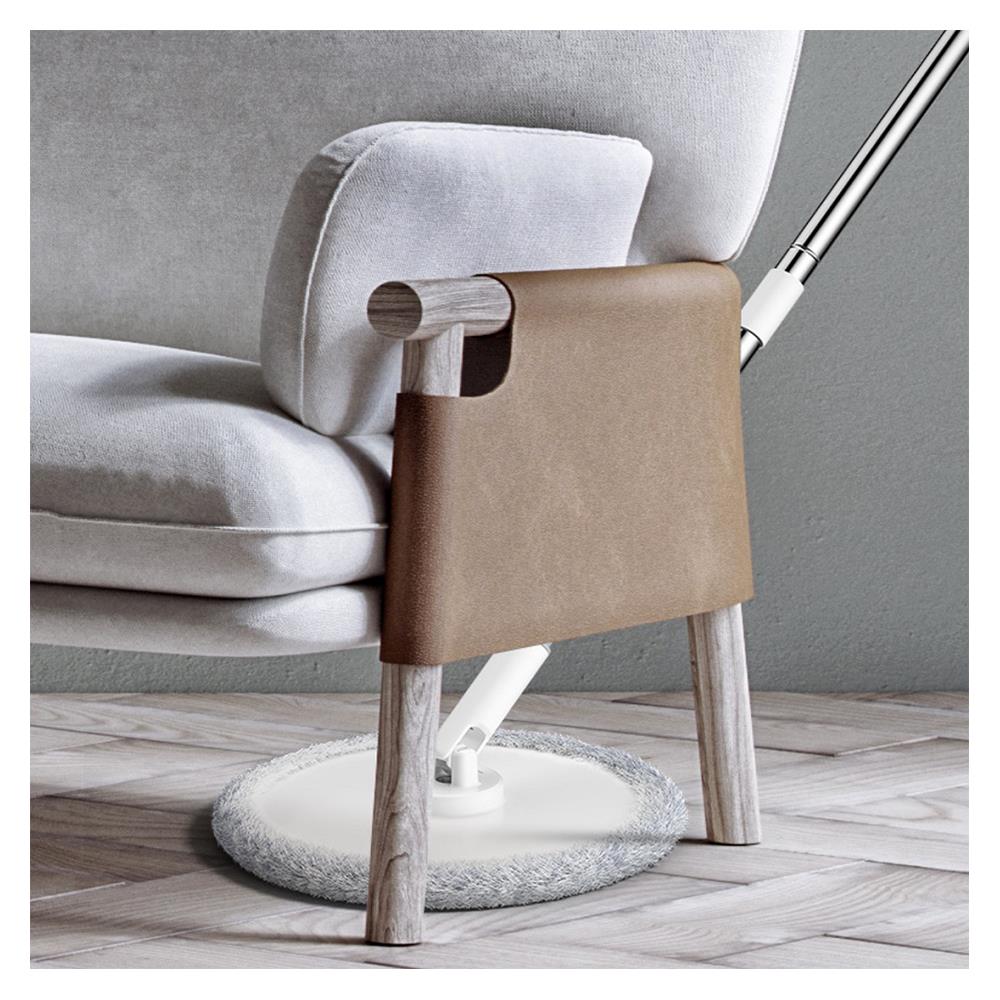 ชุดอุปกรณ์ถังปั่นพร้อมไม้ม็อบนาโน ACCO NAMI สีขาว