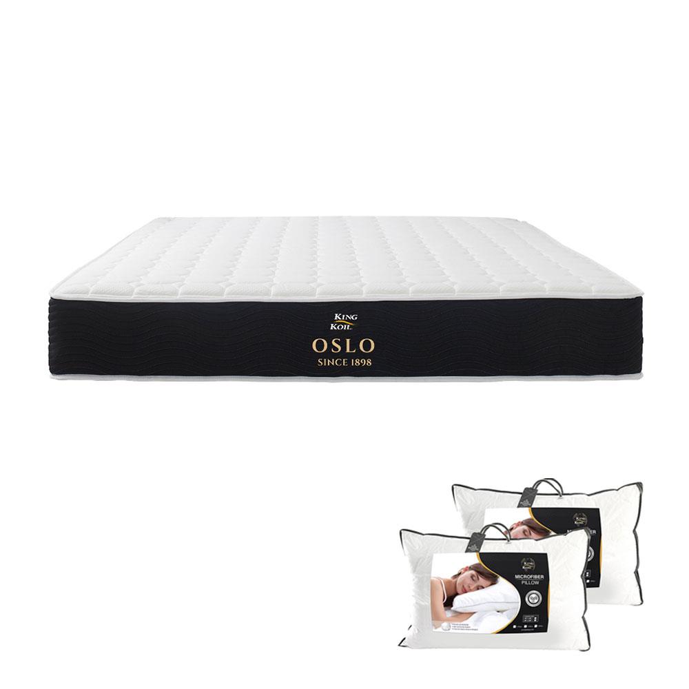 ที่นอน 5 ฟุต KINGKOIL OSLO พร้อมหมอนหนุน 2 ชิ้น