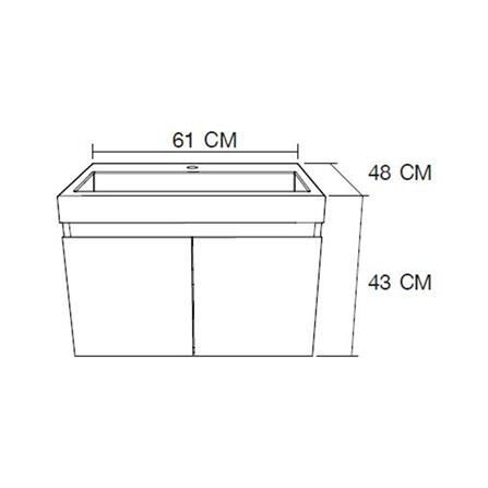 อ่างล้างหน้าเคาน์เตอร์ MOYA PZMY-001 สี Natural Oak_8