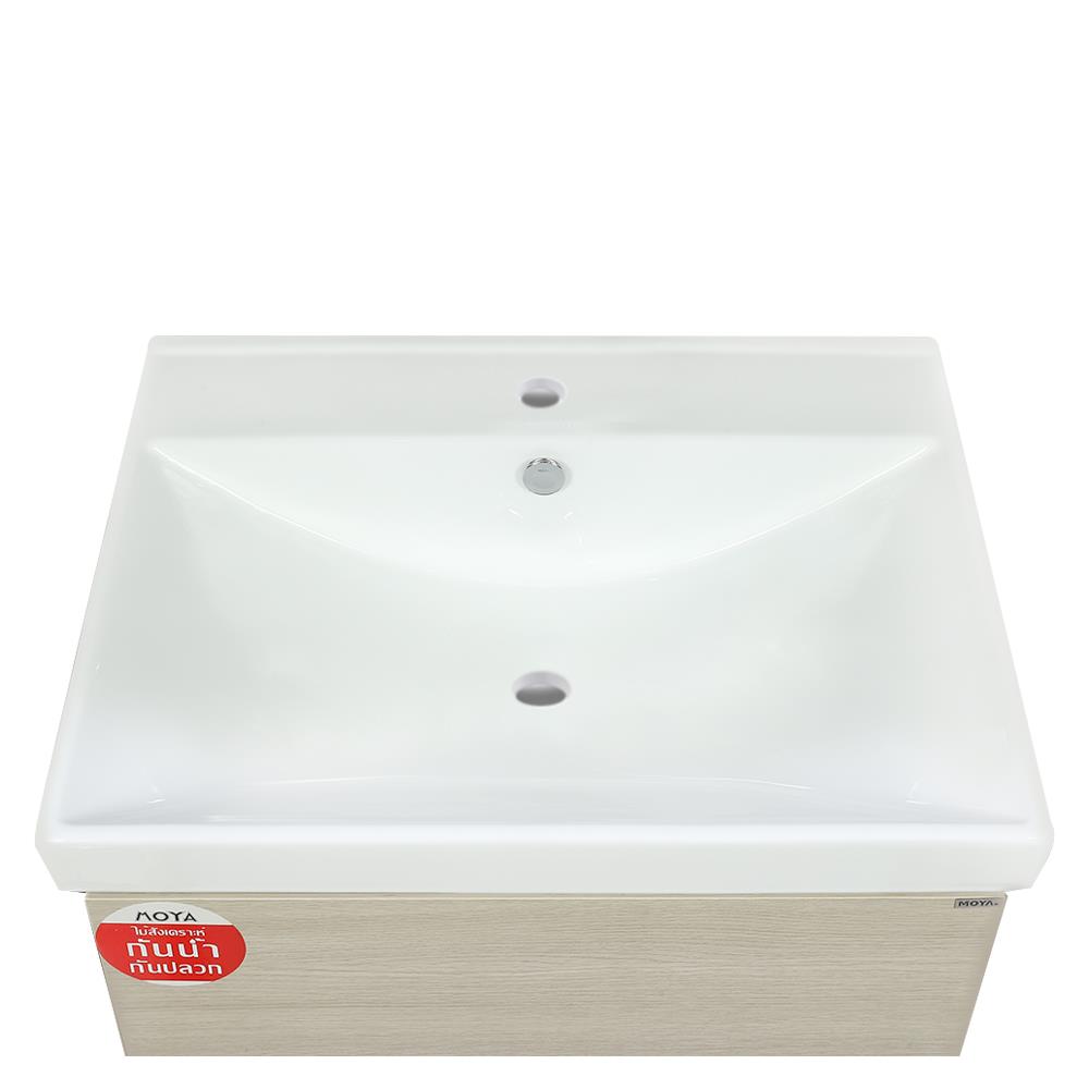 อ่างล้างหน้าเคาน์เตอร์ MOYA PZMY-002 สี LIGHT OAK