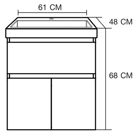 อ่างล้างหน้าเคาน์เตอร์ MOYA PZMY-002 สี LIGHT OAK_10