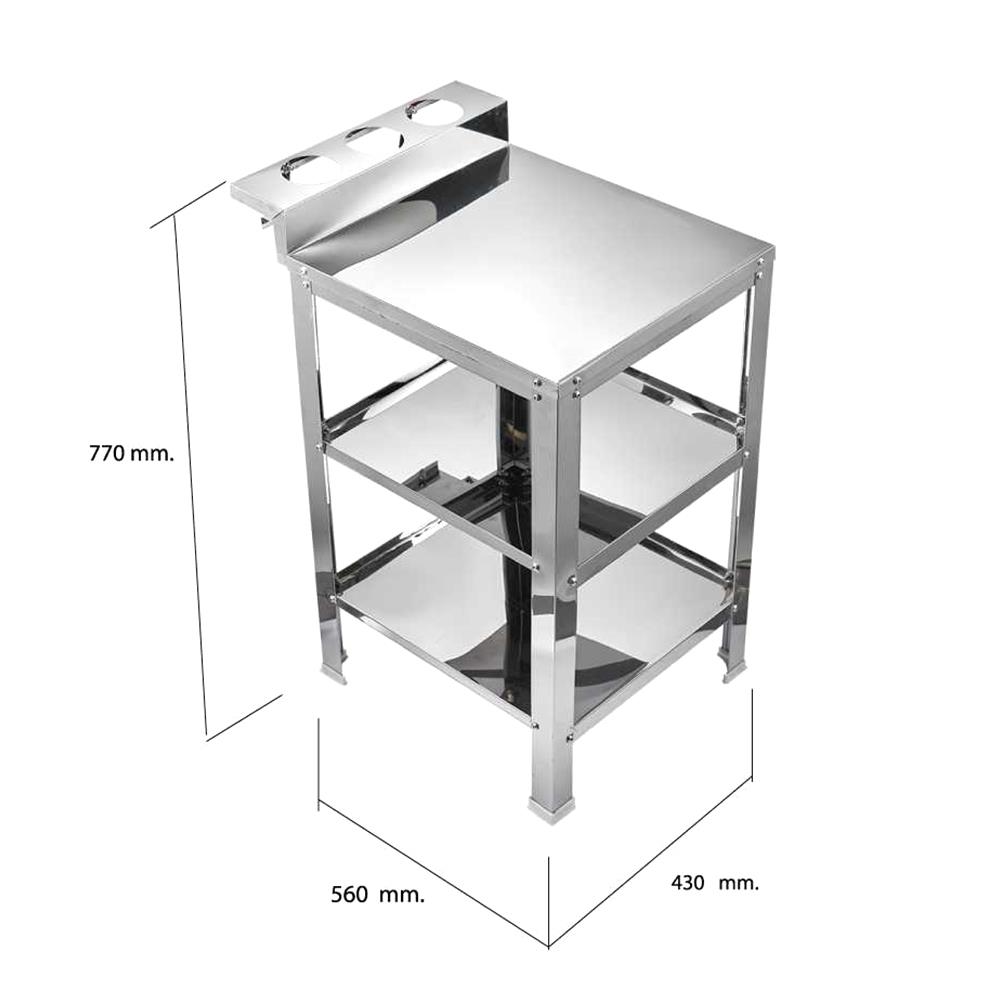 โต๊ะวางเตาเดี่ยว TECNOSTAR ST 435677 SS