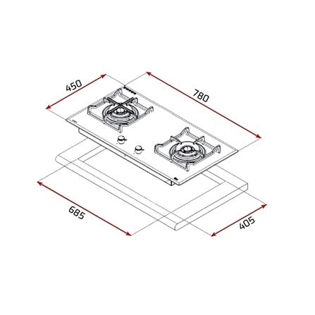 เตาฝังแก๊ส TEKA GBLUX782G 78 ซม._2