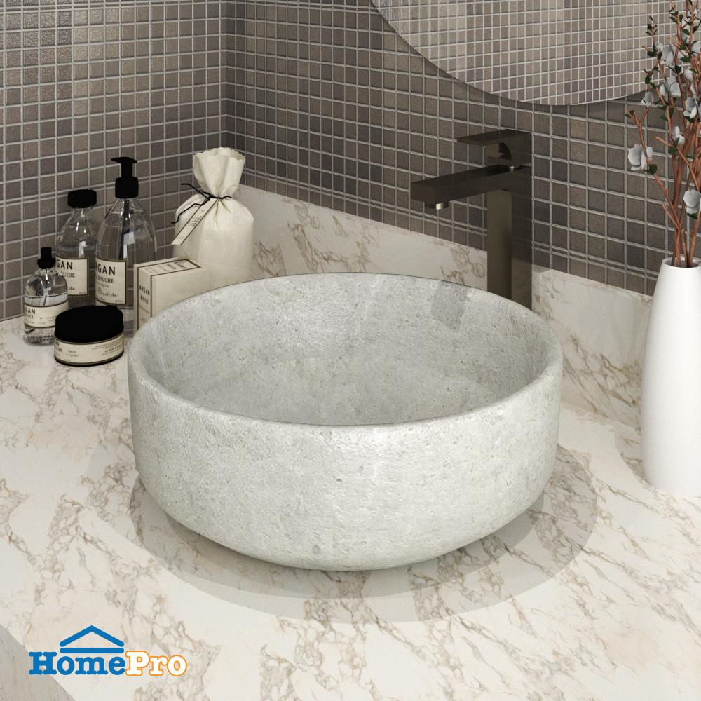 อ่างล้างหน้าวางบน MOYA 220 ลายหินอ่อน