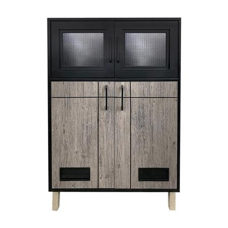 ตู้กับข้าวตั้งพื้น CABIN CHIC 84.4x125 ซม. สีเทา