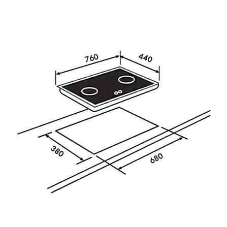 เตาฝังแก๊ส TEKA GTS762G 76 ซม._2