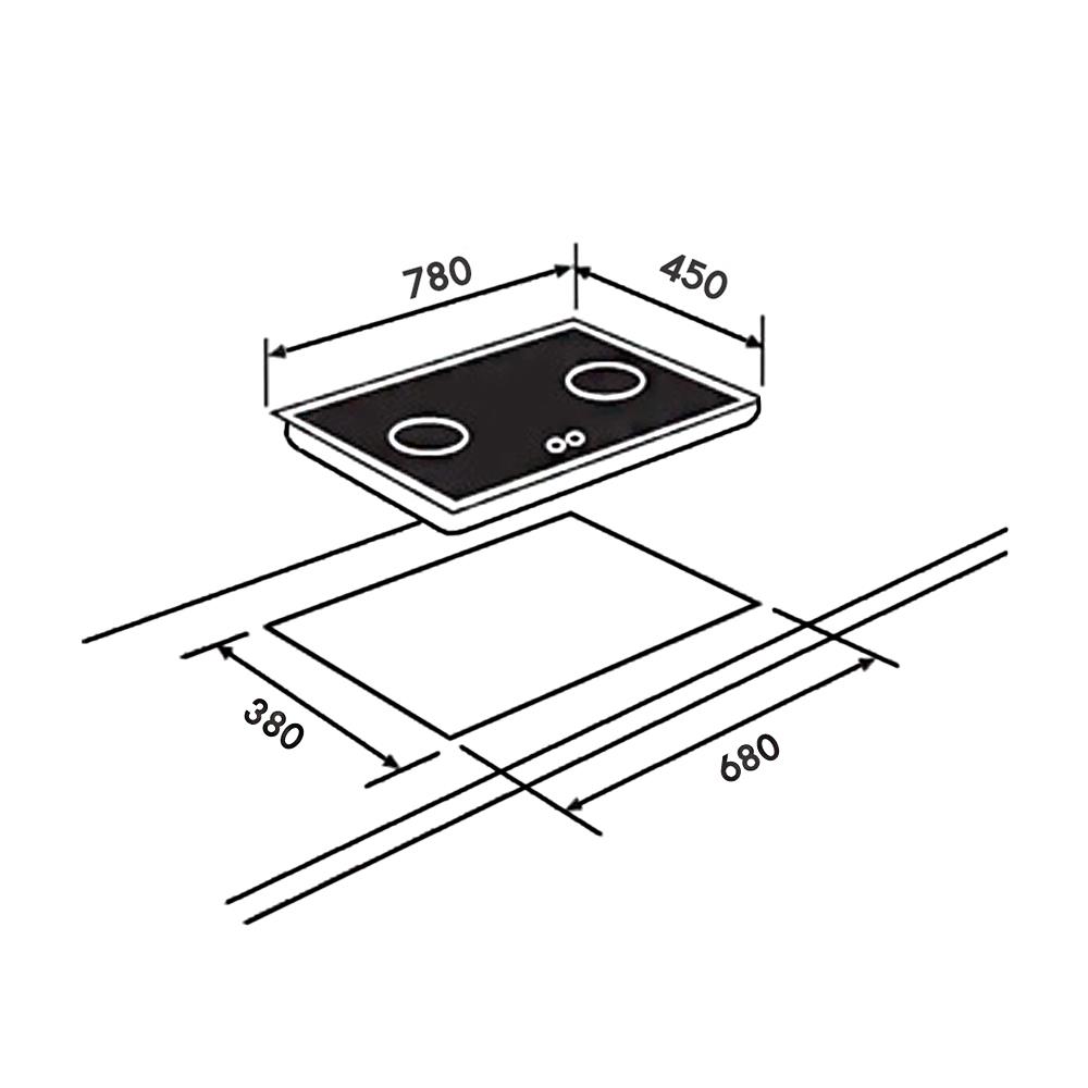 เตาฝังแก๊ส TEKA GTS782G 78 ซม.