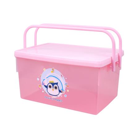 กล่องหูหิ้ว ฝาล็อค SN PAWIN 530PI สีชมพู