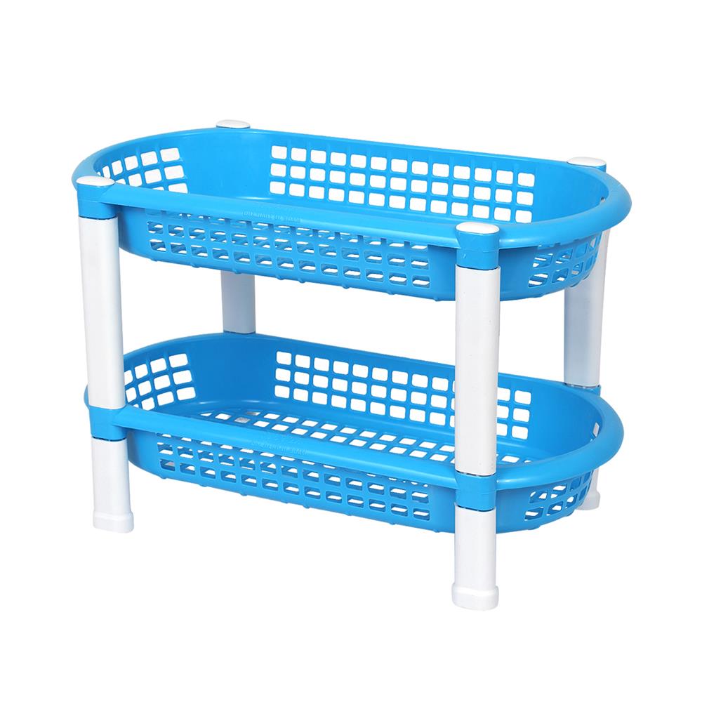 ชั้นวางของในครัวพลาสติก 2 ชั้น SN 9897/2 สีฟ้า