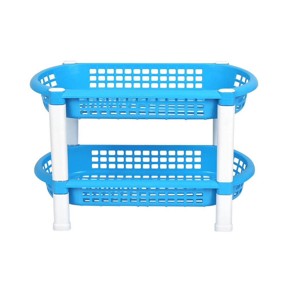 ชั้นวางของในครัวพลาสติก 2 ชั้น SN 9897/2 สีฟ้า