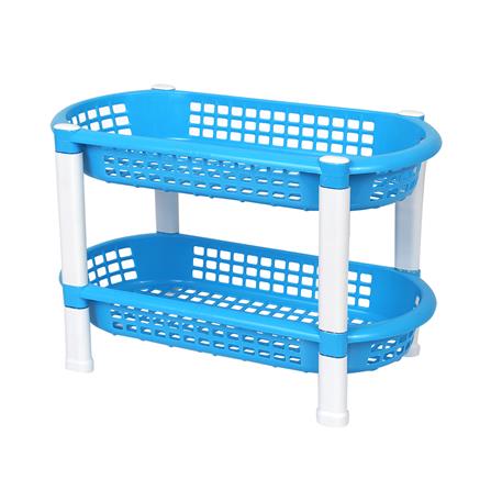 ชั้นวางของในครัวพลาสติก 2 ชั้น SN 9897/2 สีฟ้า