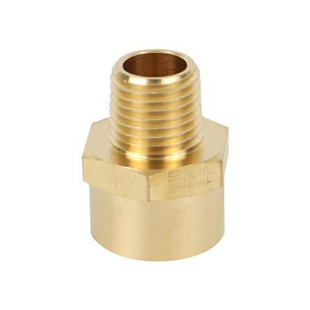 ข้อต่อทองเหลือง เกลียวใน-นอก HI-TOP FM 3-2 หุน (3/8-1/4 นิ้ว) สีทอง_1