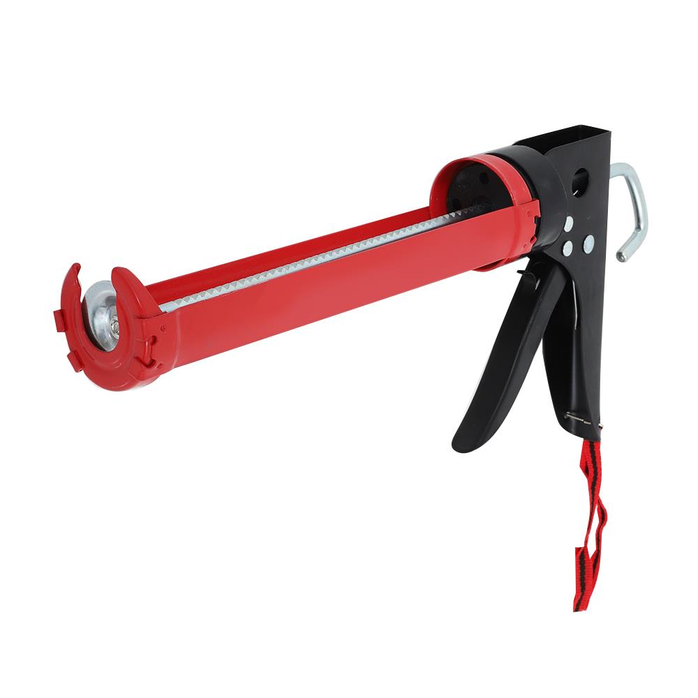 ปืนยิงซิลิโคน DEXZON แกนคู่มีตัวตัด9" สีแดง