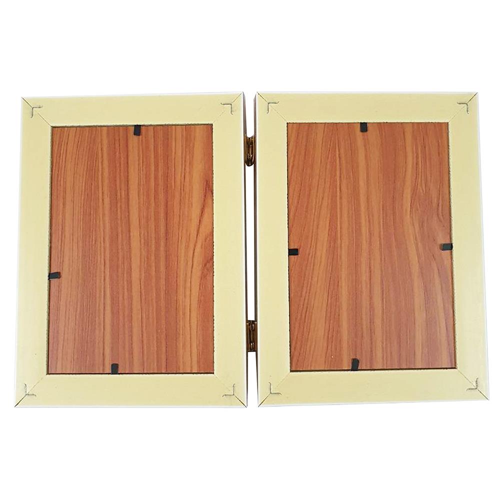 กรอบรูปคู่ HOME LIVING STYLE TROPICAL LEAVES 4x6 นิ้ว สีขาว