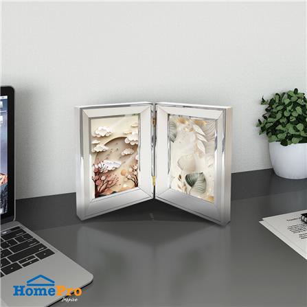 กรอบรูปคู่ HOME LIVING STYLE TROPICAL LEAVES 4x6 นิ้ว สีขาว_2