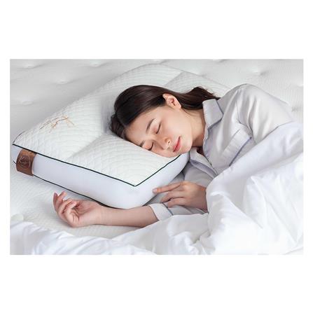 หมอนสุขภาพ ใยสังเคราะห์ KOMFY KOOL KISS ไซส์ L 16x27 นิ้ว สีขาว_4