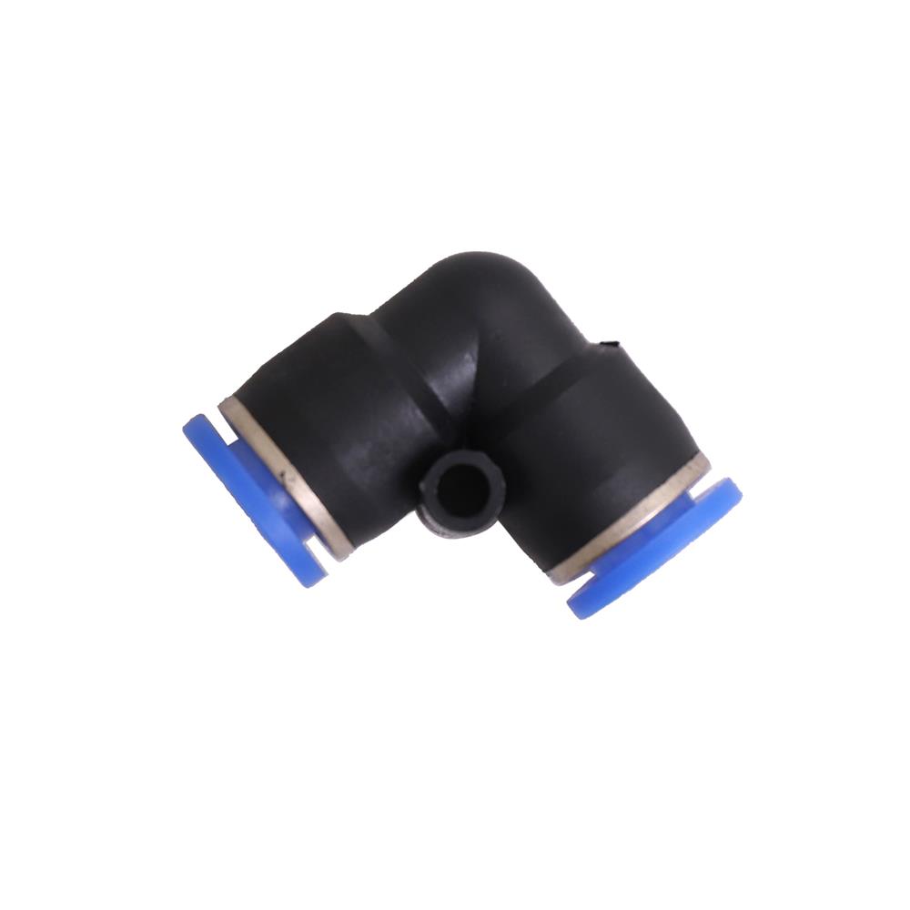 ข้อต่อ PU 2 ทาง ตัววี HI-TOP APV-8 8 มม. สีดำ