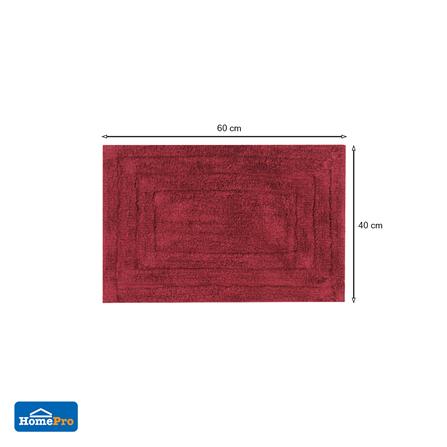 พรม ME LIVING SI-12590 40X60 ซม. สีแดงเข้ม_6