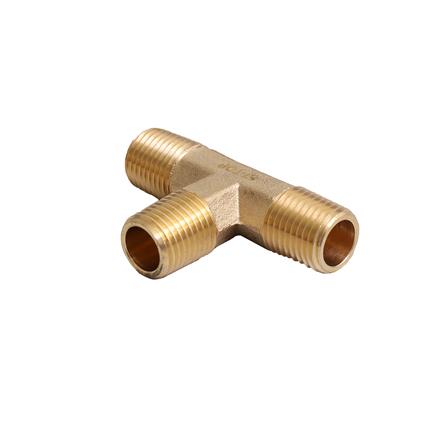 ข้อต่อเกลียวนอก 3 ทาง HI-TOP MT 2 หุน (1/4 นิ้ว) สีทอง_1