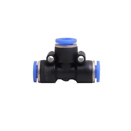 ข้อต่อเสียบสายลม 3 ทาง ตัวที HI-TOP APE-6 6 มม. สีดำ_0