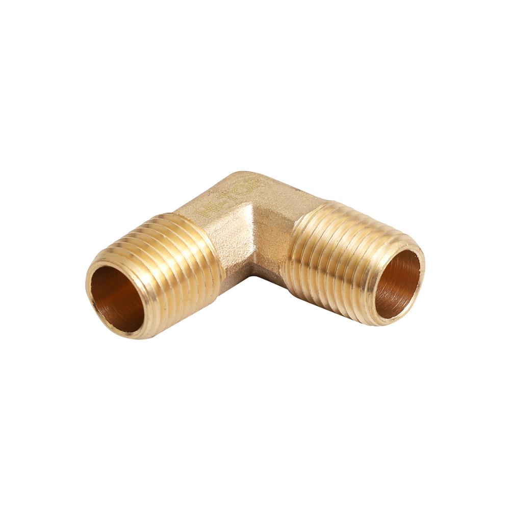 ข้อต่อเกลียวนอก-นอก HI-TOP MM 2-2 หุน (1/4 นิ้ว) สีทอง