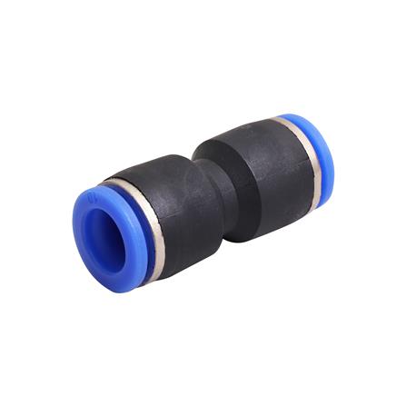 ข้อต่อเสียบสายลม 2 ทาง ทางตรง HI-TOP APU-10 10 มม. สีดำ