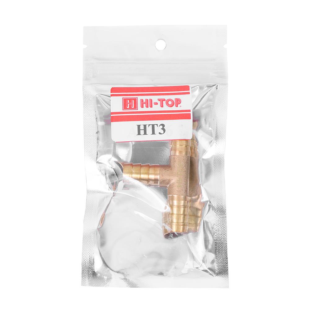 ข้อต่อ 3 ทาง หางปลา HI-TOP HT 3 หุน (3/8 นิ้ว) สีทอง