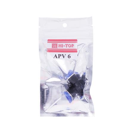 ข้อต่อเสียบสายลม 2 ทาง ตัววี HI-TOP APV-6 6 มม. สีดำ_2
