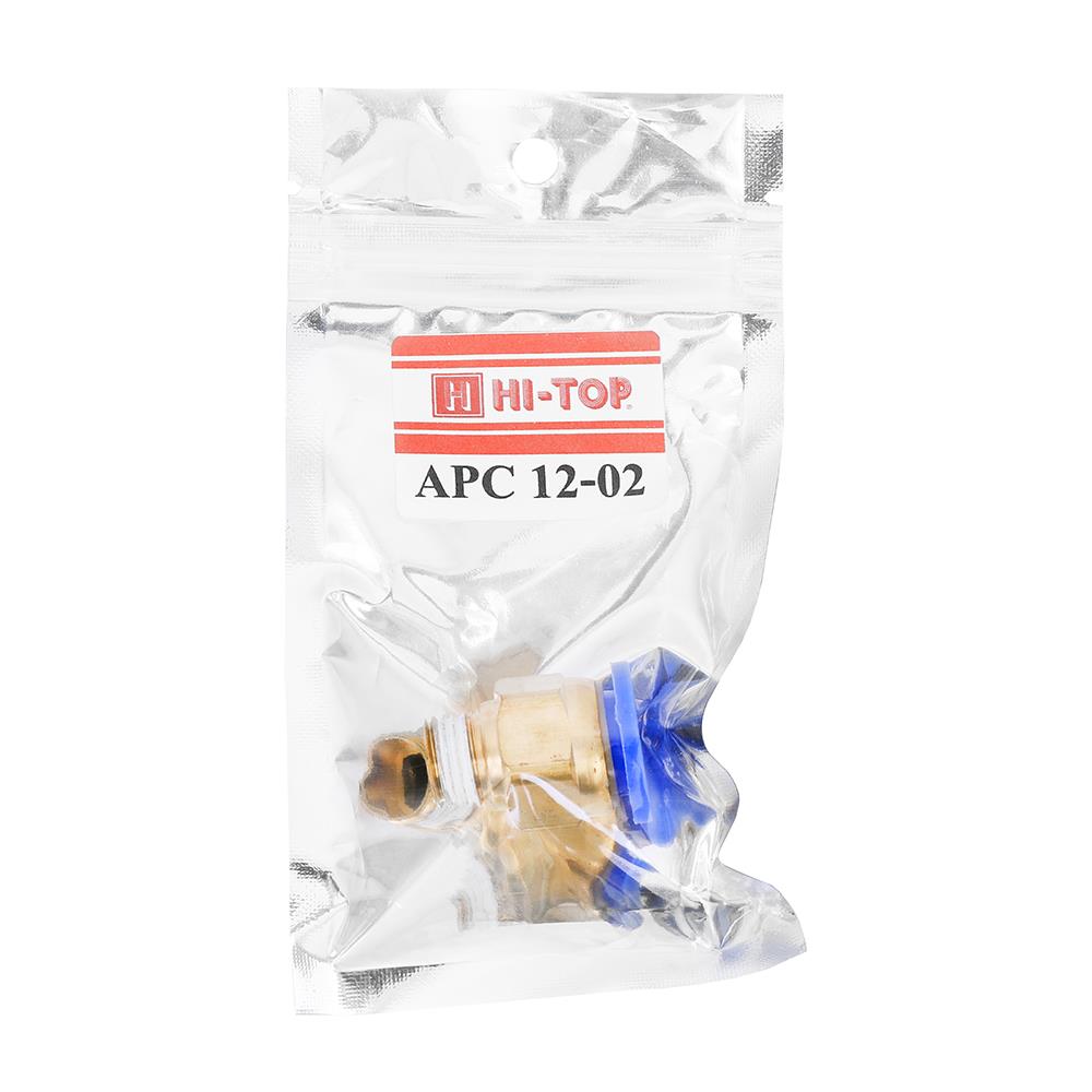 ข้อต่อตรงเกลียวนอก HI-TOP APC12-02  12 มม. - 2 หุน