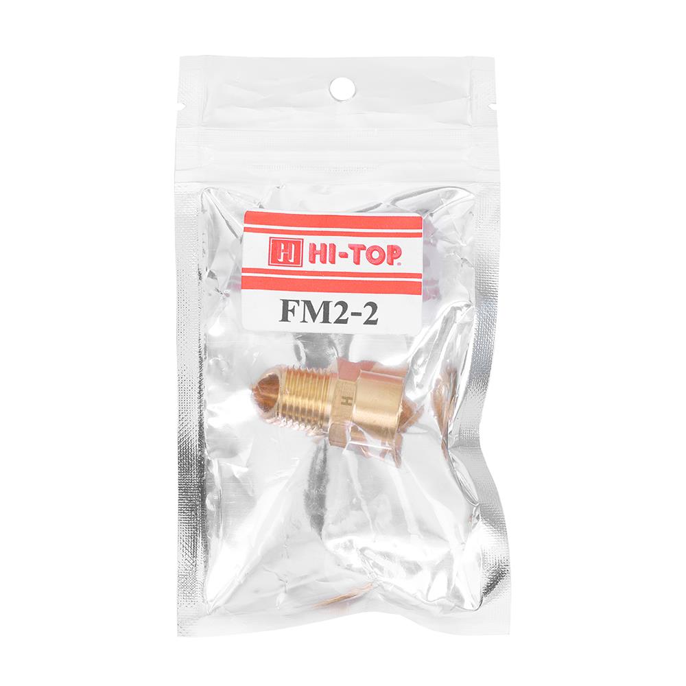 ข้อต่อเกลียวใน-นอก HI-TOP FM 2-2 หุน (1/4 นิ้ว) สีทอง