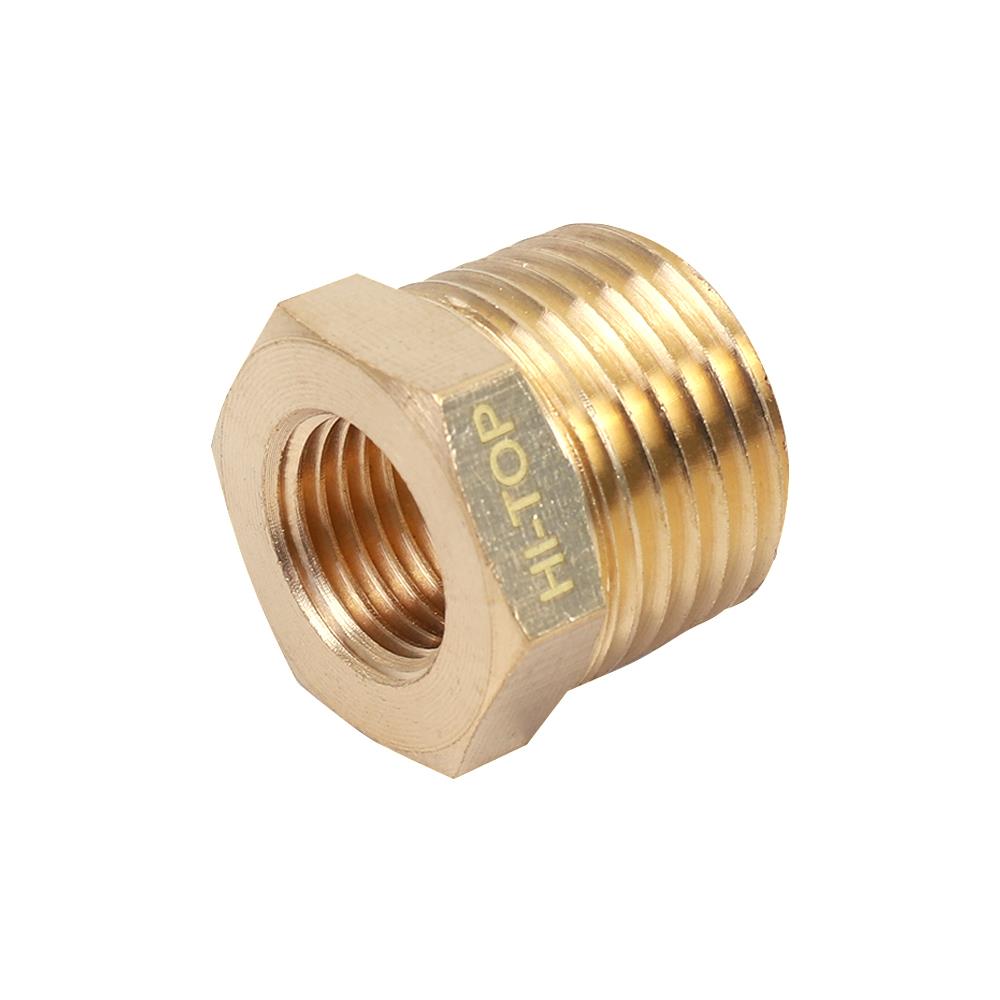 ข้อต่อข้อลดเกลียวใน-นอก HI-TOP BH 2-4 หุน (1/4-1/2 นิ้ว) สีทอง
