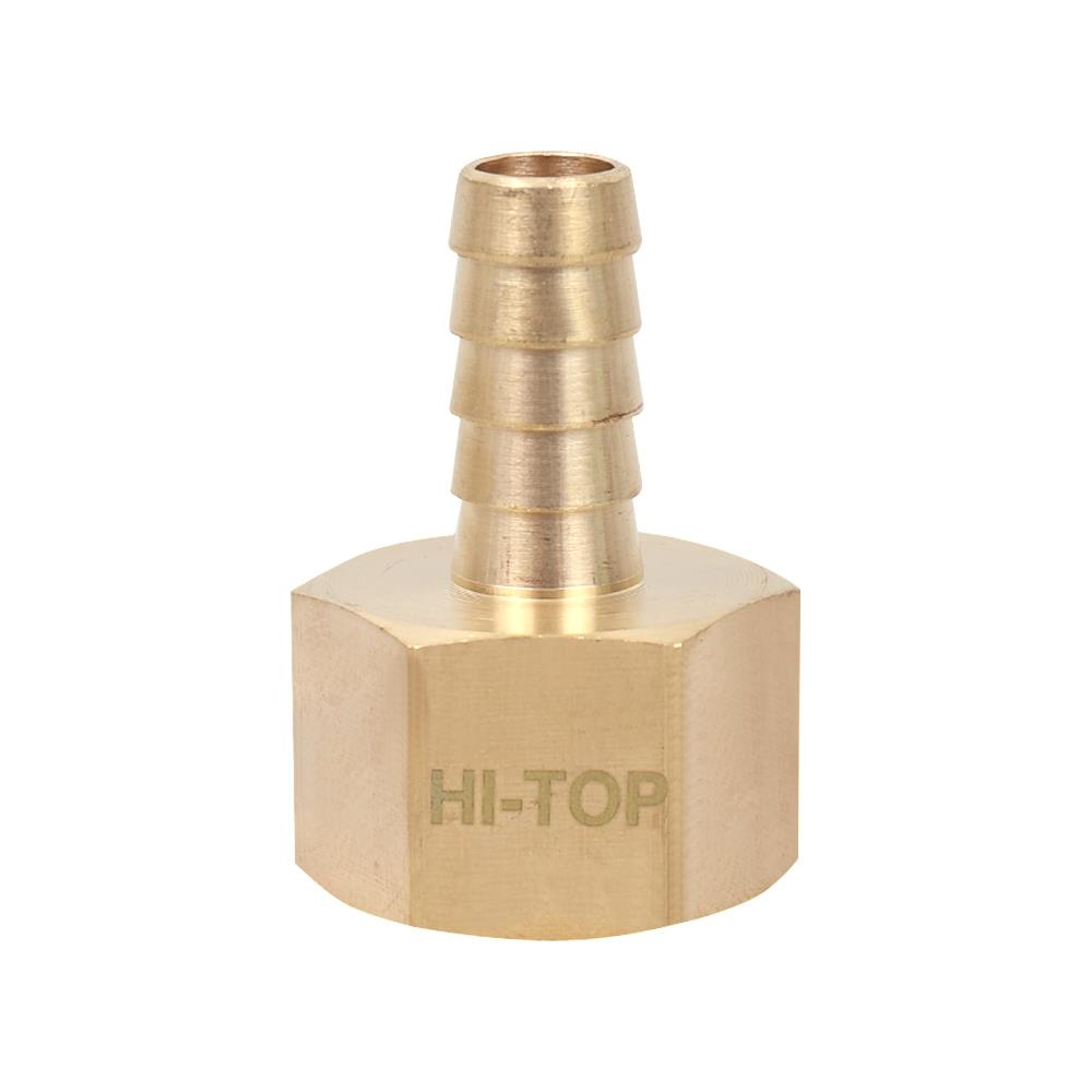 ข้อต่อหางปลาเกลียวใน HI-TOP HF 3-4 หุน (3/8-1/2 นิ้ว) สีทอง