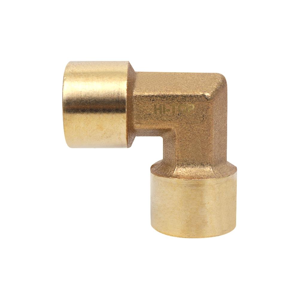 ข้อต่อข้องอเกลียวใน-ใน HI-TOP FFL 4-4 หุน (1/2 นิ้ว) สีทอง