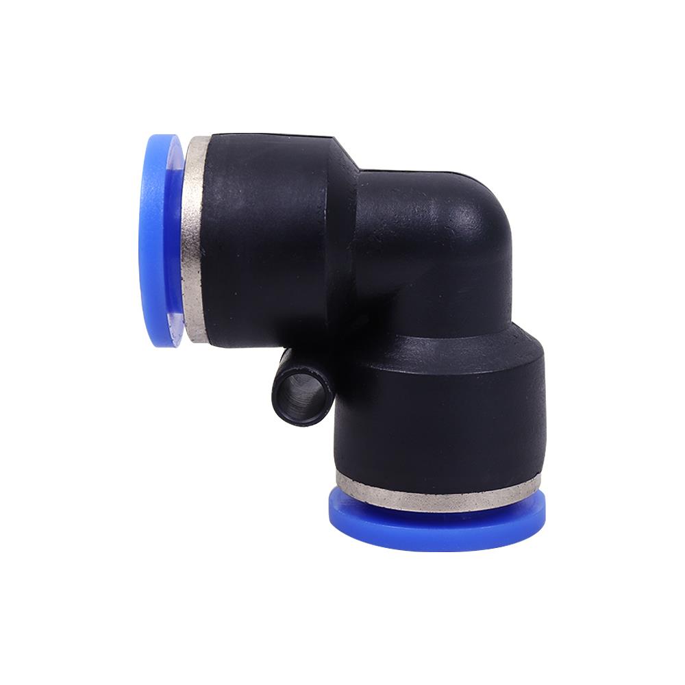 ข้อต่องอเสียบสายลม 2 ทาง HI-TOP 12 มม. สีดำ