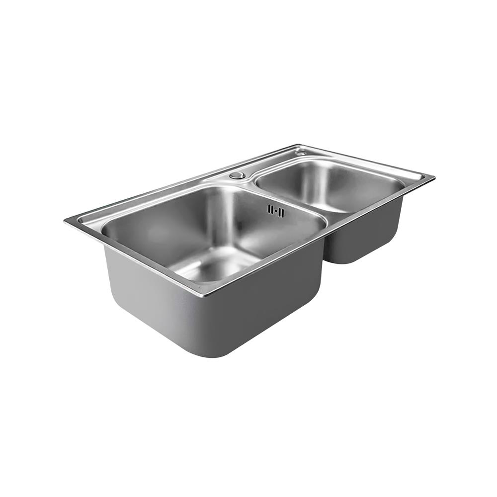 ซิงค์ฝัง 2 หลุม THAI FORWARD FS8004 สเตนเลส
