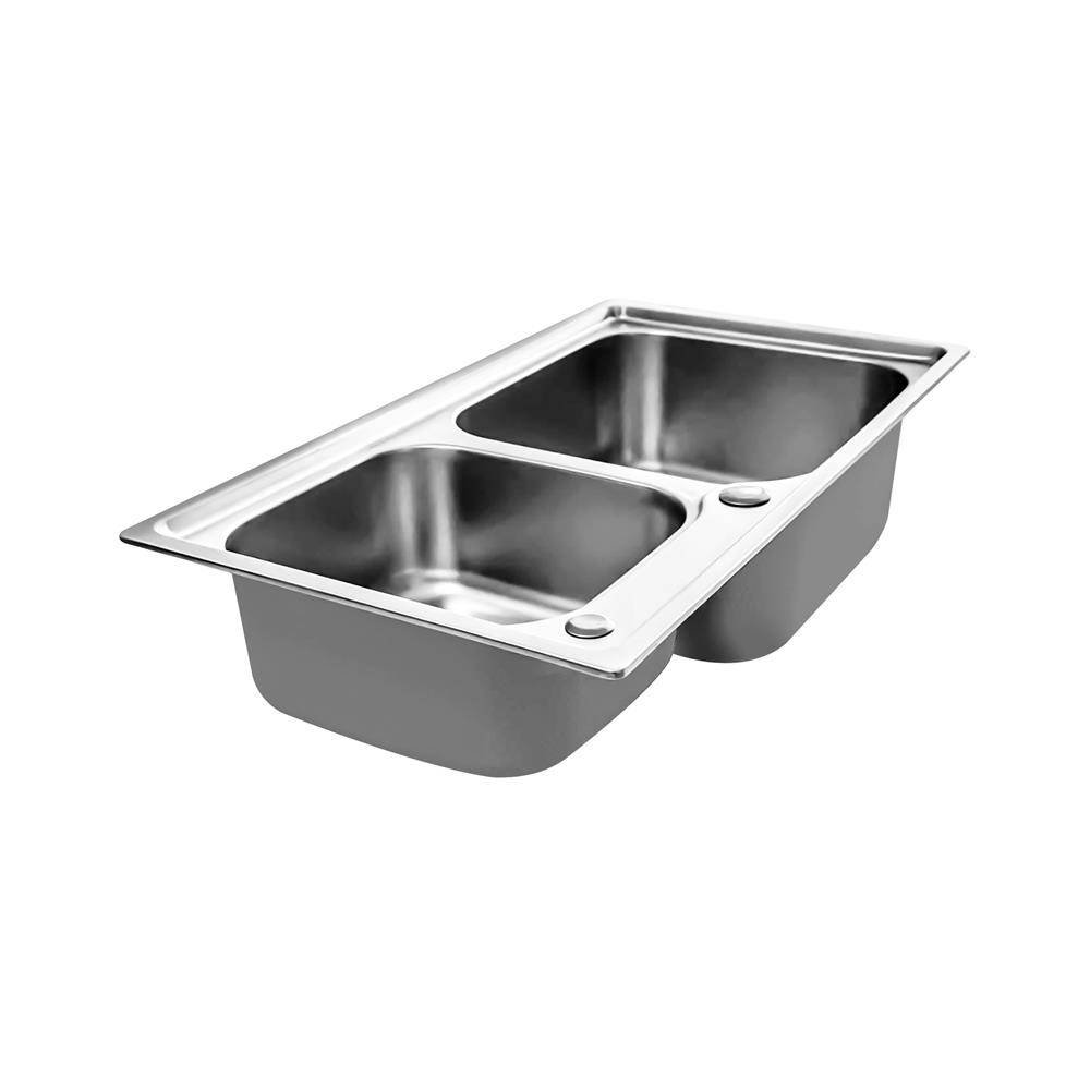 ซิงค์ฝัง 2 หลุม THAI FORWARD FS8004 สเตนเลส