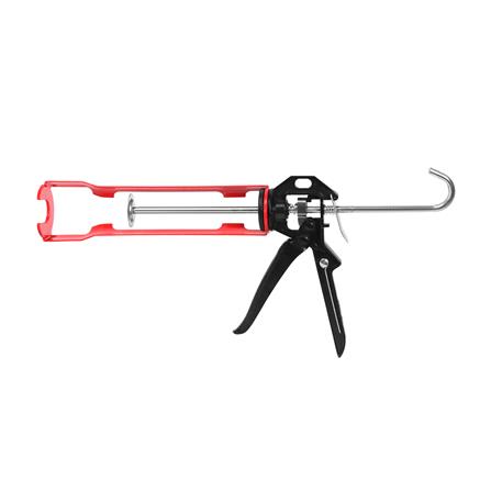 ปืนยิงซิลิโคนแบบเหล็ก DEXZON แกนคู่ 9 นิ้ว สีแดง_1