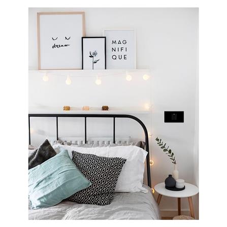 สวิตช์ 1 ทาง EVE 589742 ขนาด 1 ช่อง สีดำ_2