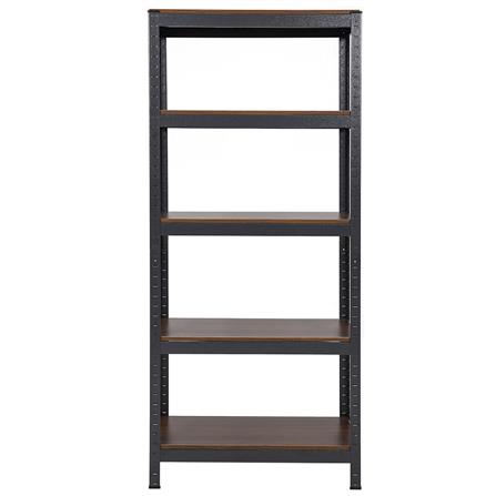 ชั้นวางของ 5 ชั้น FURDINI ZIR สีดำ/ลายไม้เข้ม_1