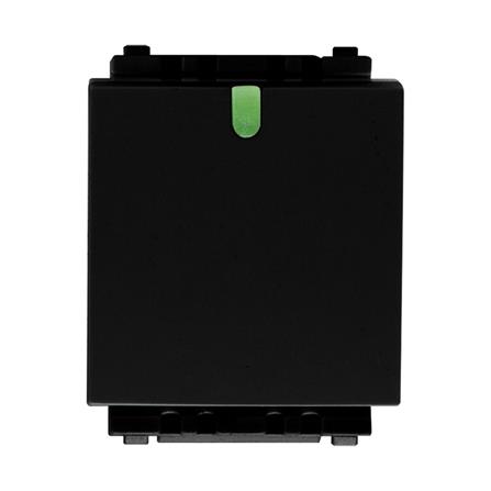 สวิตช์ 2 ทาง EVE 589735 ขนาด 1.5 ช่อง สีดำ