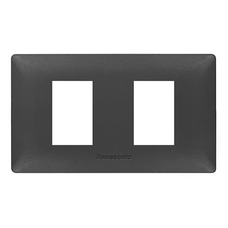 หน้ากาก 2 ช่อง PANASONIC WEGN6802 H สีเทา