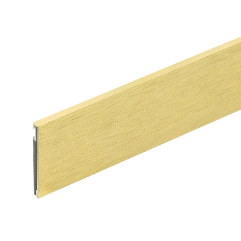 บัวเชิงอะลูมิเนียมแบบบาง DP 5 ซม. 2 ม. สีทองปัดลาย