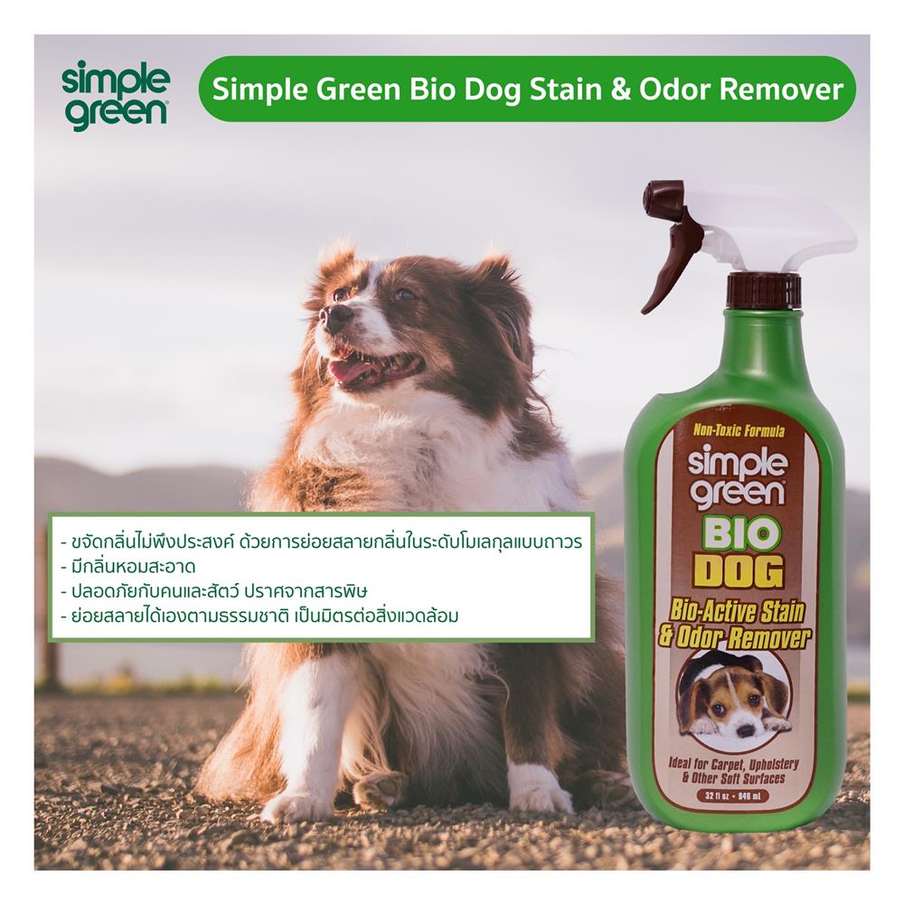 น้ำยาขจัดกลิ่นและคราบที่เกิดจากสุนัข SIMPLE GREEN 946 มล.