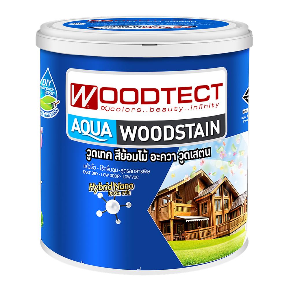 สีย้อมไม้ WOODTECT AQU AM601 M 1 แกลลอน สีไม้สัก