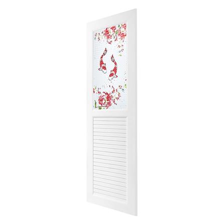 ประตู UPVC ASARA G924 ปลาคาร์ฟ 70X200 ซม. สีขาว พร้อมวงกบ ไม่เจาะลูกบิด_1