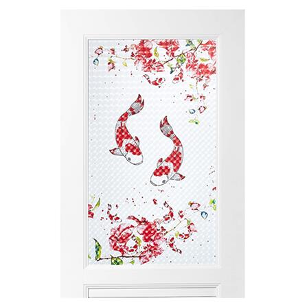 ประตู UPVC ASARA G924 ปลาคาร์ฟ 70X200 ซม. สีขาว พร้อมวงกบ ไม่เจาะลูกบิด_2