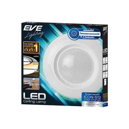 ไฟเพดาน LED EVE 577855 16 นิ้ว 36 วัตต์ DAYLIGHT/COOL WHITE/WARM WHITE สีขาว_2