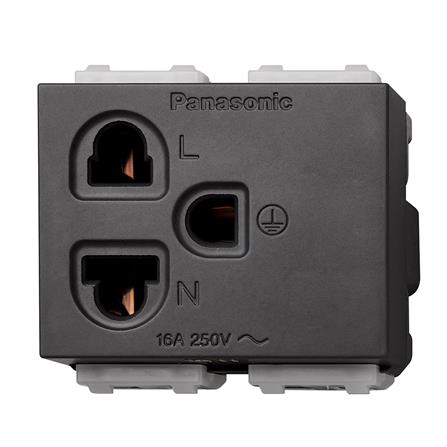 เต้ารับเดี่ยว 3 ขา PANASONIC WEGN 1191H สีเทา