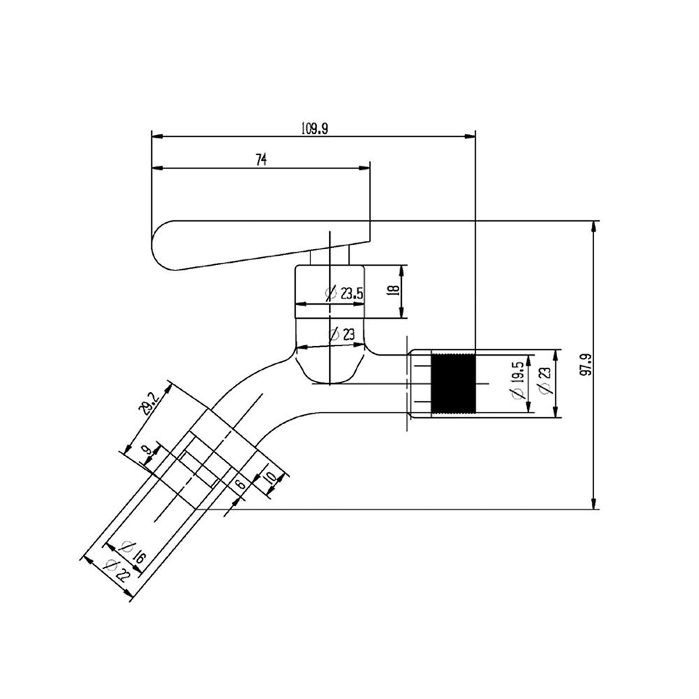 ก๊อกล้างพื้น NOVABATH IS-667S