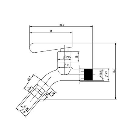 ก๊อกล้างพื้น NOVABATH IS-667S_1